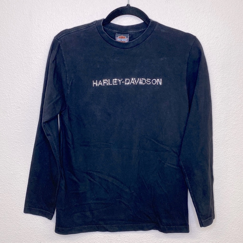 Vintage Harley Davidson Long Sleeve Tee Women's Size Smal